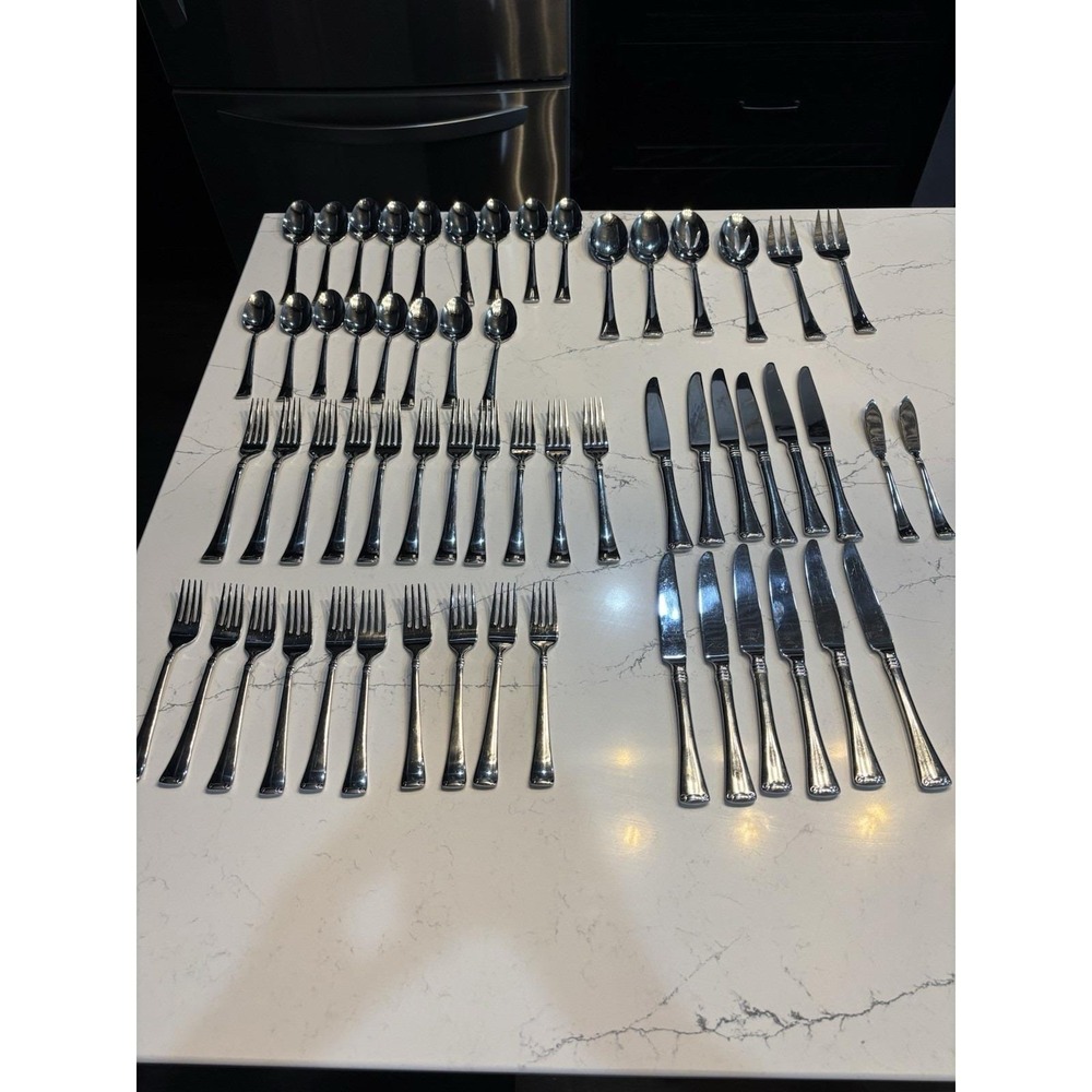 58 Pcs Zwilling JA Henckels Angelico 18/10 Stainless Spoons Forks Knives Serving